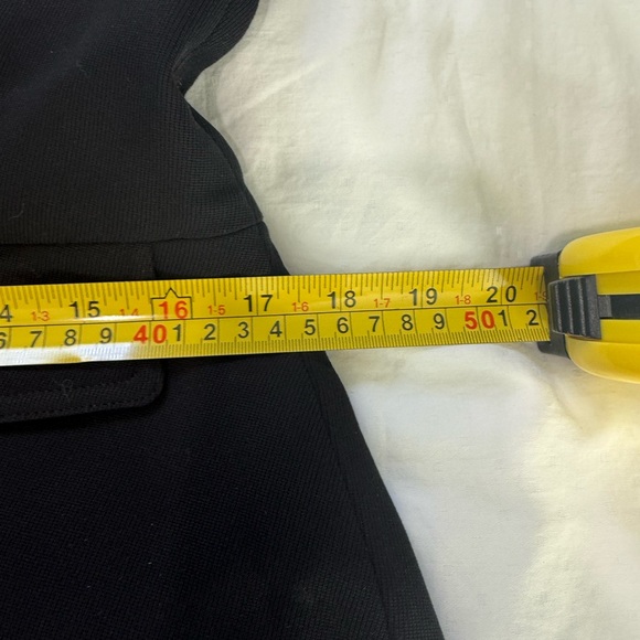 Lauren Ralph Lauren - Black Leopard Collar Wool Double-breasted Blazer - 10 - Picture 10 of 11